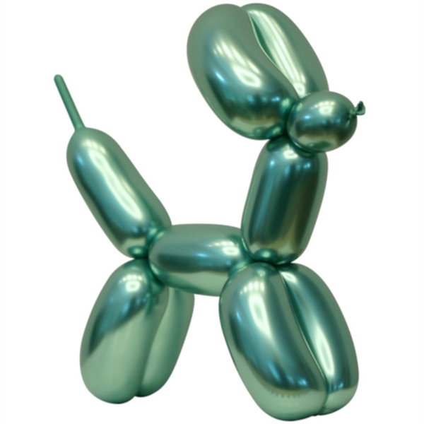 10 stk Grøn modelballon Chrome/mirror ballon 30 cm.