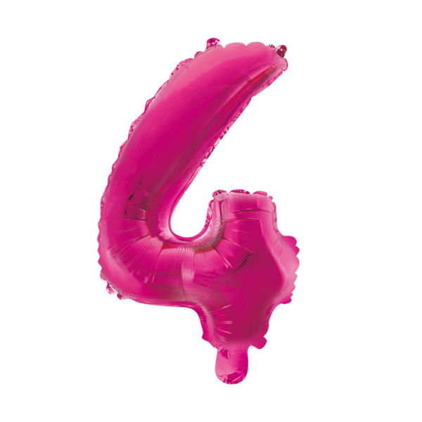 Folieballon  - Pink 40 cm. 1 stk. Nr. 4