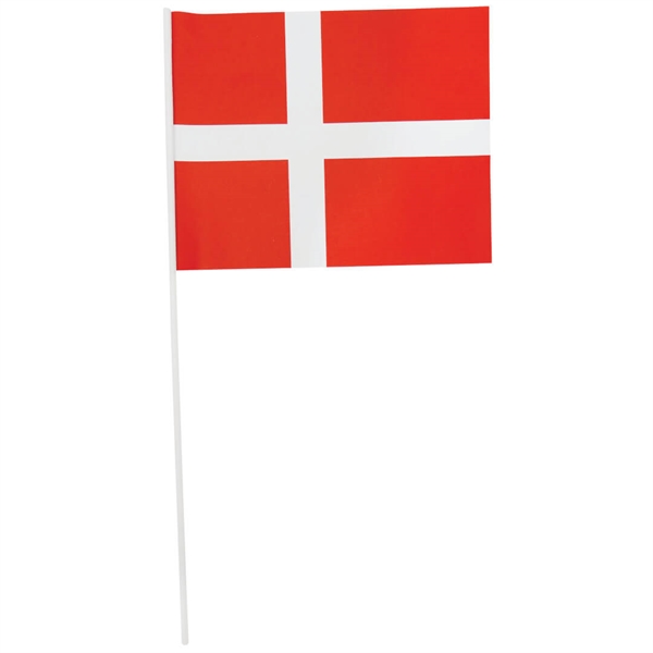 Flag i papir H: 45 cm. 18 x 22,5 cm. 10 stk