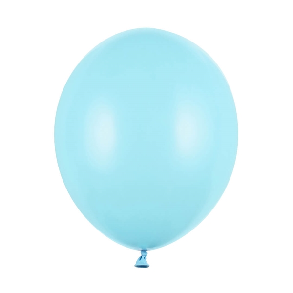 100 stk Lys Blå Ballon 30 cm. Strong balloon