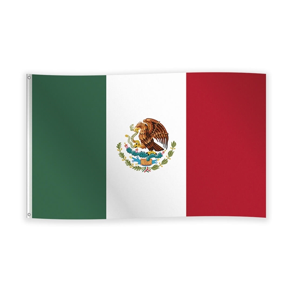 Flag i stof Mexico 90x150 cm.