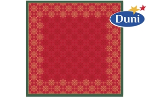 Duni Dunicel stikdug 84x84 cm. Christmas Deco Rød
