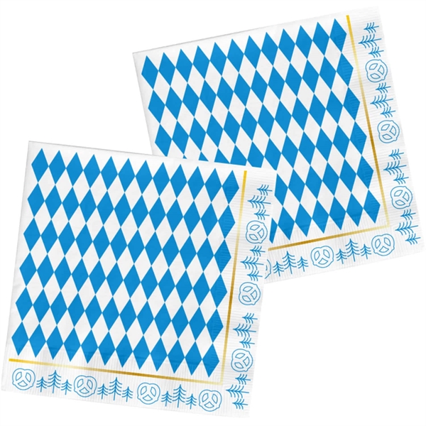 Oktoberfest servietter 33x33 cm. 20 stk