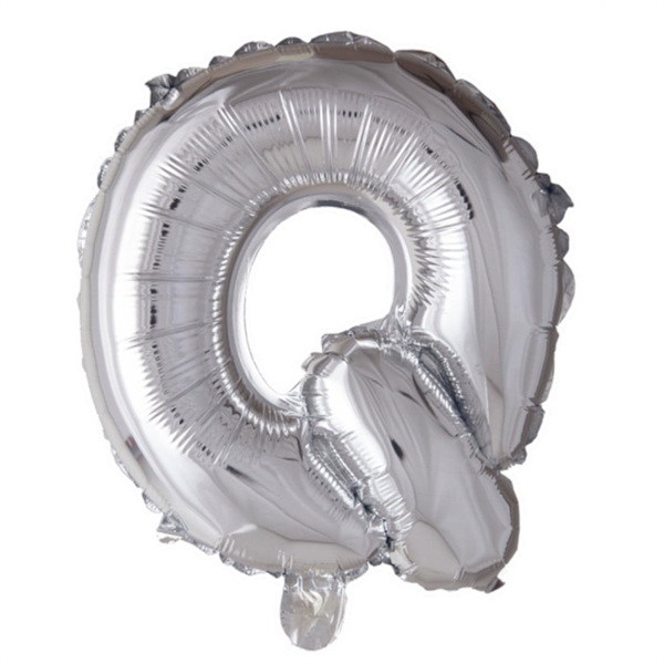 Bogstav Q sølvfolie 102 cm.