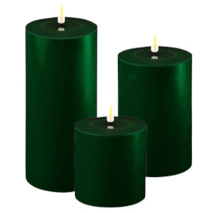 Real Flame LED Mørkegrøn