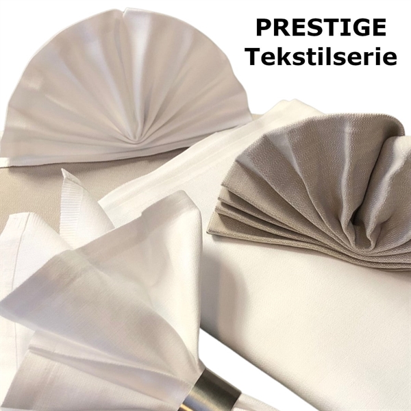 Prestige Hvid stofdug - 140 x 220 cm. (udlejning)