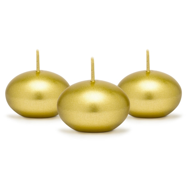 50 stk. Flydelys Metallic Guld 4 cm.