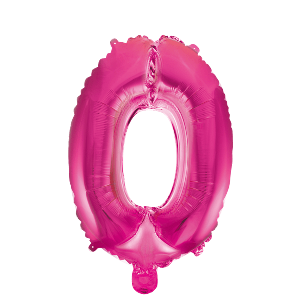 Folieballon  - Pink 40 cm. 1 stk. Nr. 0
