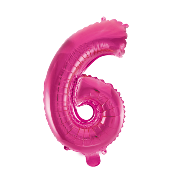 Folieballon  - Pink 40 cm. 1 stk. Nr. 6