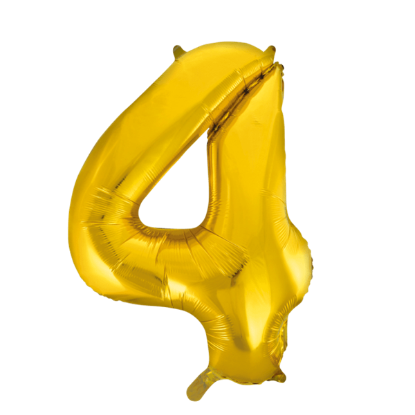 Folieballon  - Guld 86 cm. 1 stk. Nr. 4