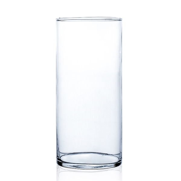 Cylinder Glasvase højde 15 cm. (Udlejning)