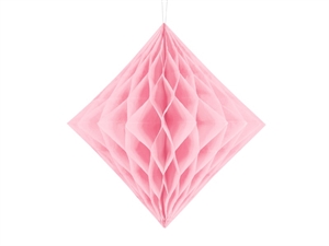 Honeycomb Diamond 30 cm. Lys Pink