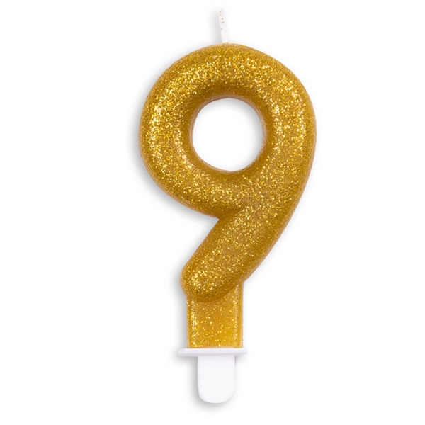 Kagelys Guld glitter nr. 9