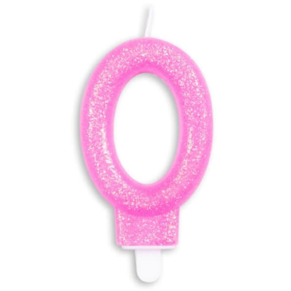 Kagelys Pink glitter nr. 0