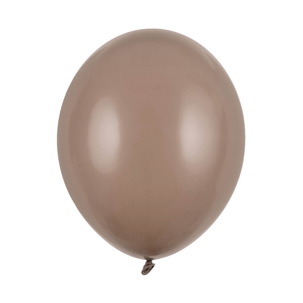 100 stk Cappuccino Beige Ballon 30 cm. Strong balloon