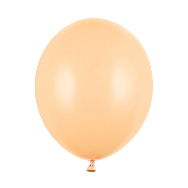 100 stk Lys Fersken Ballon 23 cm. Strong balloon 