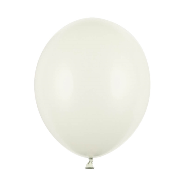 100 stk Lys Creme Ballon 23 cm. Strong balloon 