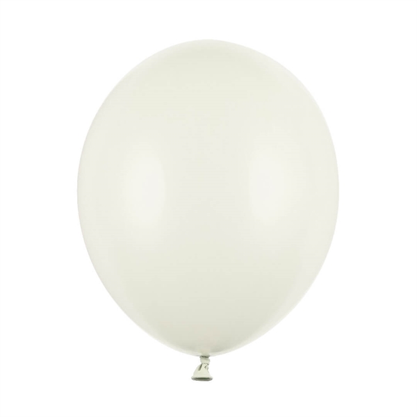 100 stk. Lys Creme Latex Ballon 23 cm.  