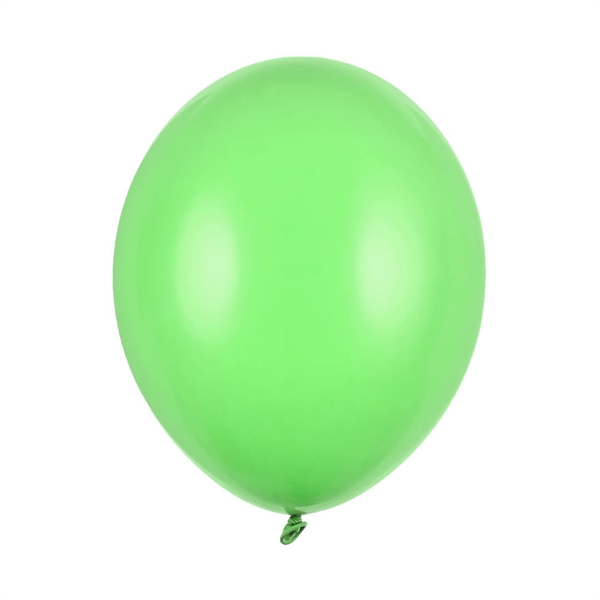 100 stk Lys Grøn Ballon 23 cm. Strong balloon 