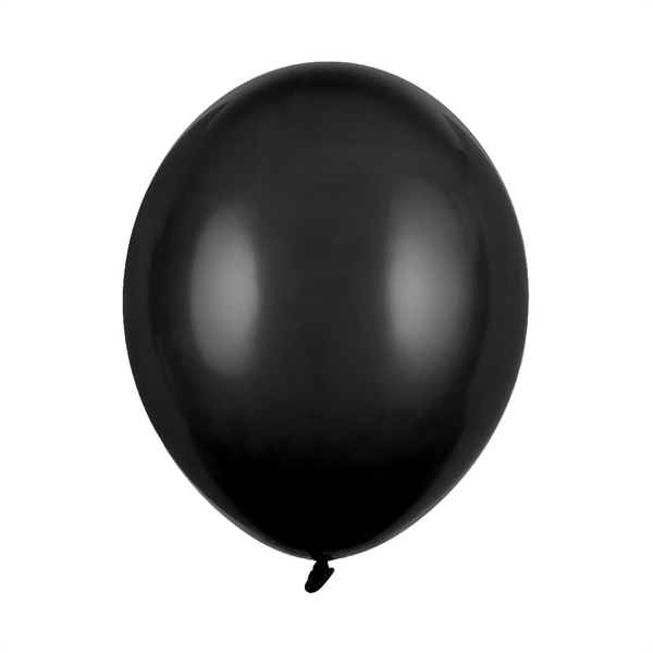 10 stk Sort Ballon 23 cm. Strong balloon 