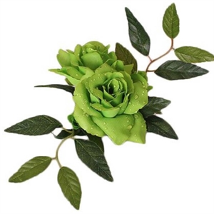 Lyskrans nr. 17 Roser med vanddråber lime