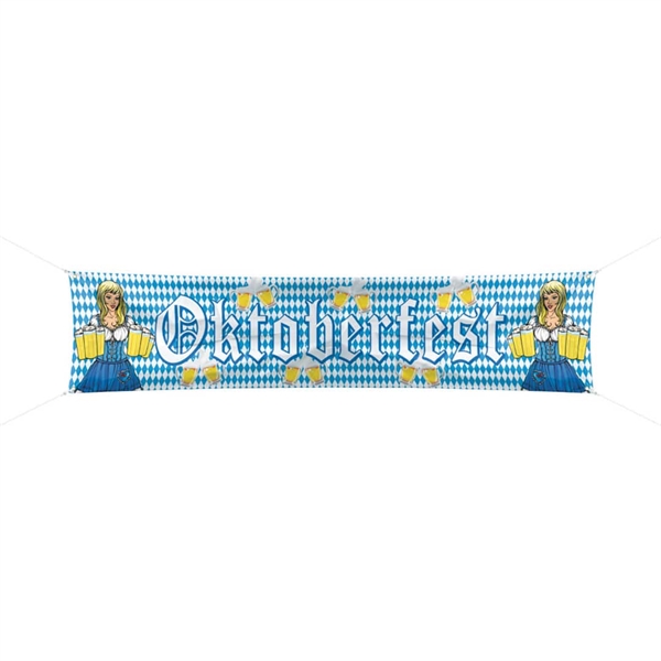 Oktoberfest banner Ølkrus og oktoberfestpiger