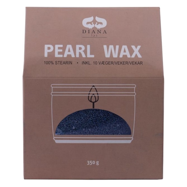 Lyssand Pearl Wax Ren Stearin Kina Blå