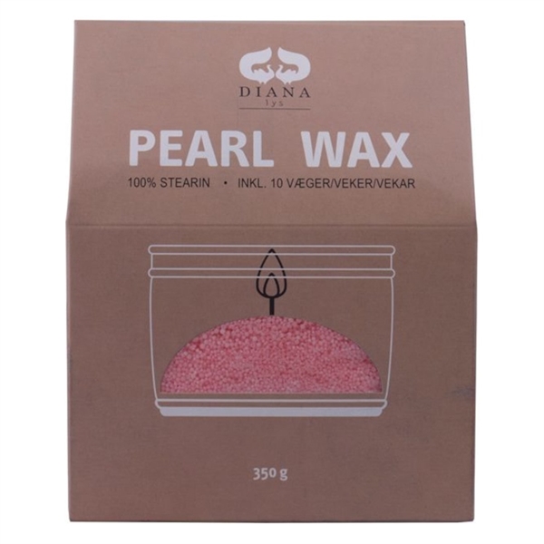 Lyssand Pearl Wax Ren Stearin Pink