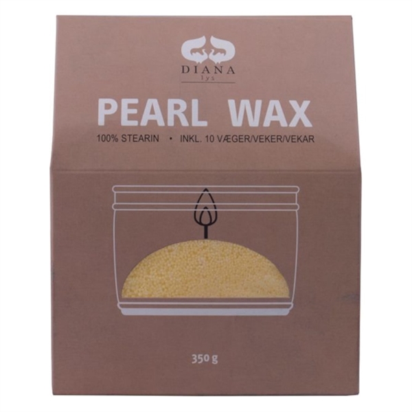 Lyssand Pearl Wax Ren Stearin Støv Gul