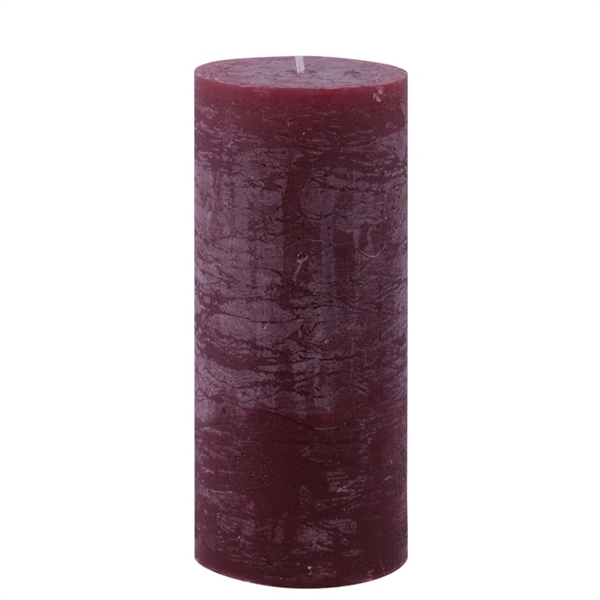 Rustik Bloklys 6 x 16 cm Bordeaux