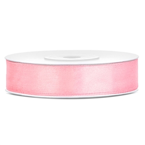 Lys Pink Satinbånd 12 mm. 25 meter 