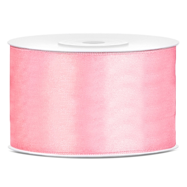Lys Pink Satinbånd 38 mm. 25 meter 