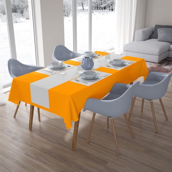 Stoflignede luksus papirsdug 120x180 cm. Orange Karry