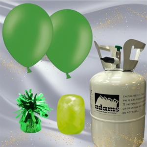 Ballonsæt med helium - Smaragd Grøn