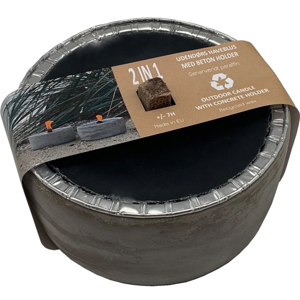 Haveblus i betonstage Sort/grå