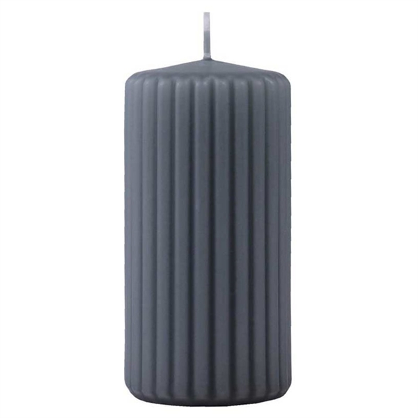 Rillede Bloklys 6 x 12 cm Lysjade