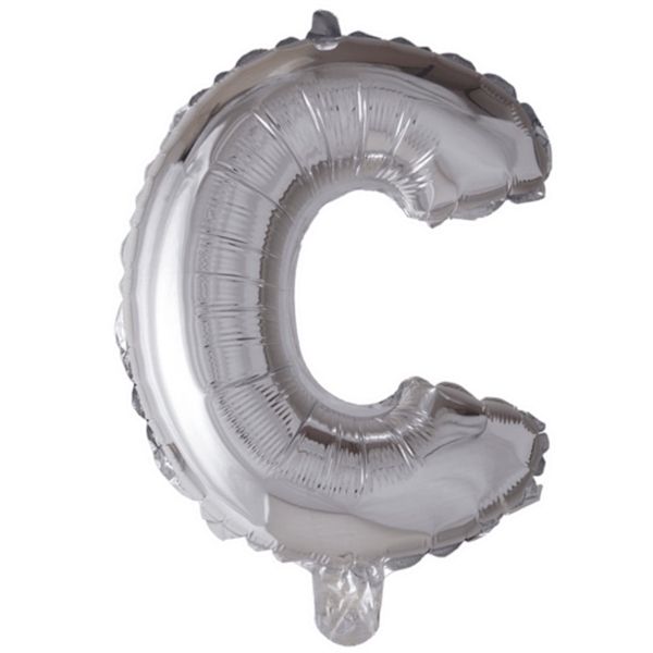 Folieballon  - Sølv 40 cm.  C