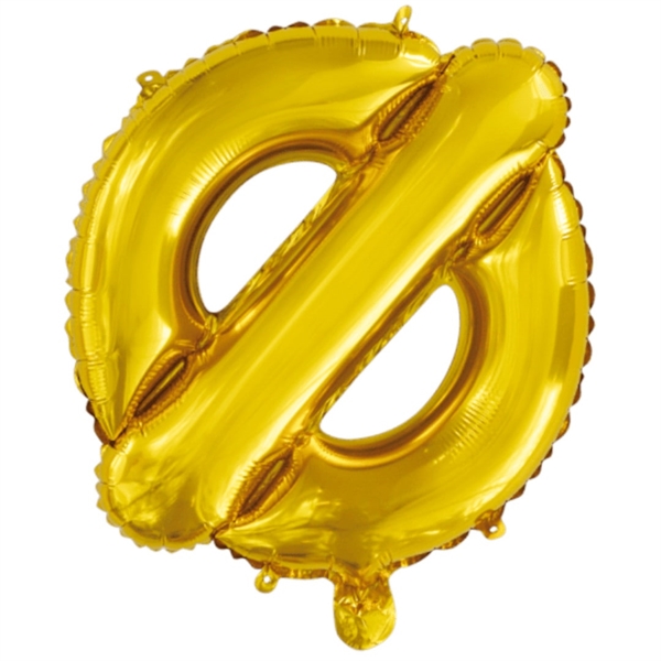 Bogstav Ø Guld folieballon 40 cm.