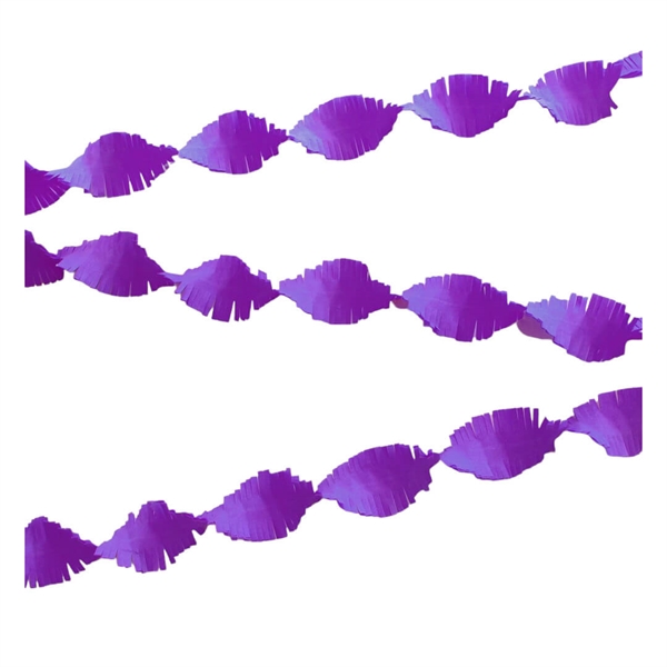 Crepe Guirlande 6 meter - Violet