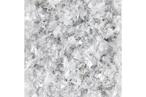 Dekorationssne med glitter sølv 1 liter