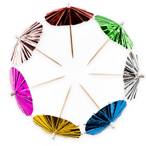 Drinkspynt Parasol Metallic Multicolour 10 stk.