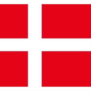 Duni Fødselsdags Frokostserviet 3-lags 33x33cm. 20 stk. Danish Flag