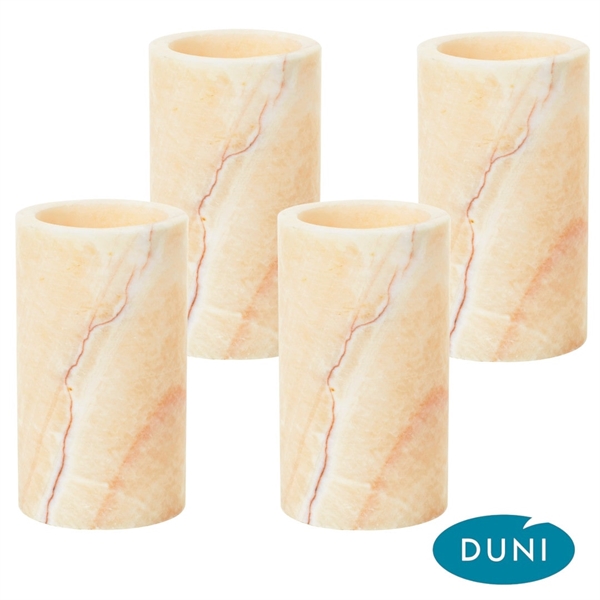 Duni 4-pak Mineral Lysestage Onyx 