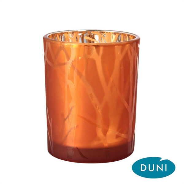 Duni Lysestage Shimmer Frosted Glas Rust 
