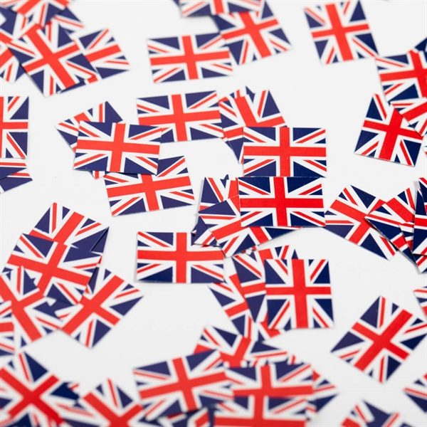 Strøflag i papir 150 stk. England Union Jack