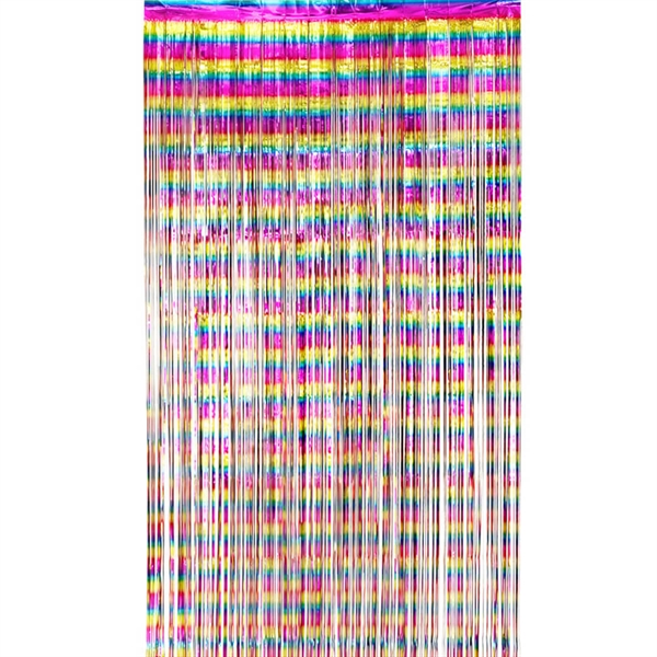 Fest Dørgardin 100x200 cm. Regnbuefarvet Pride