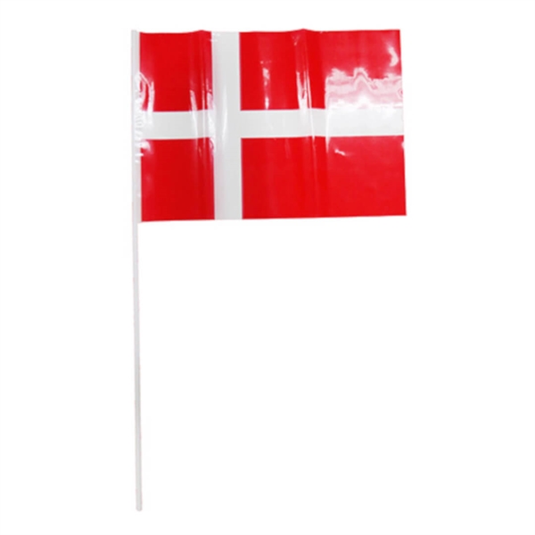 Flag plast A4 20x28 cm. Højde 50 cm. 10 stk