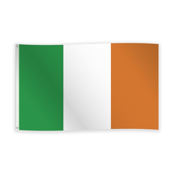 Flag i stof Irland 90x150 cm.