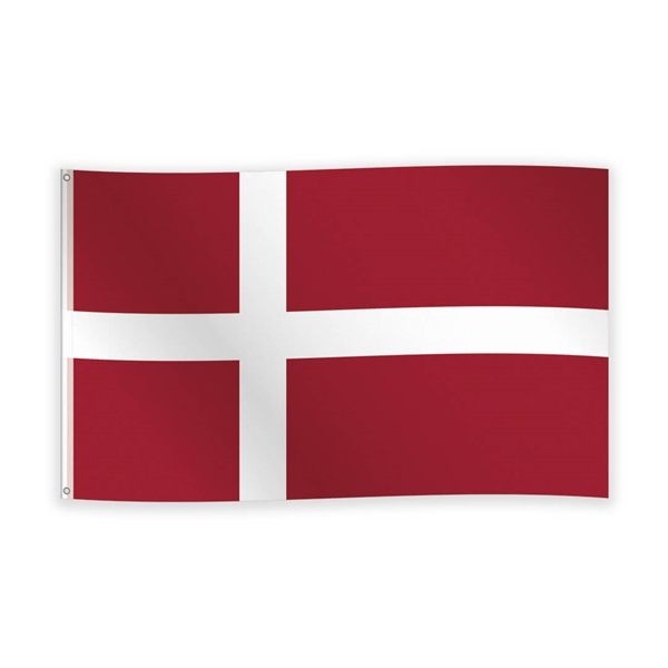 Flag i stof Danmark 90x150 cm.