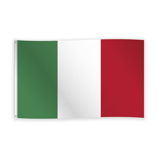 Flag i stof Italien 90x150 cm.
